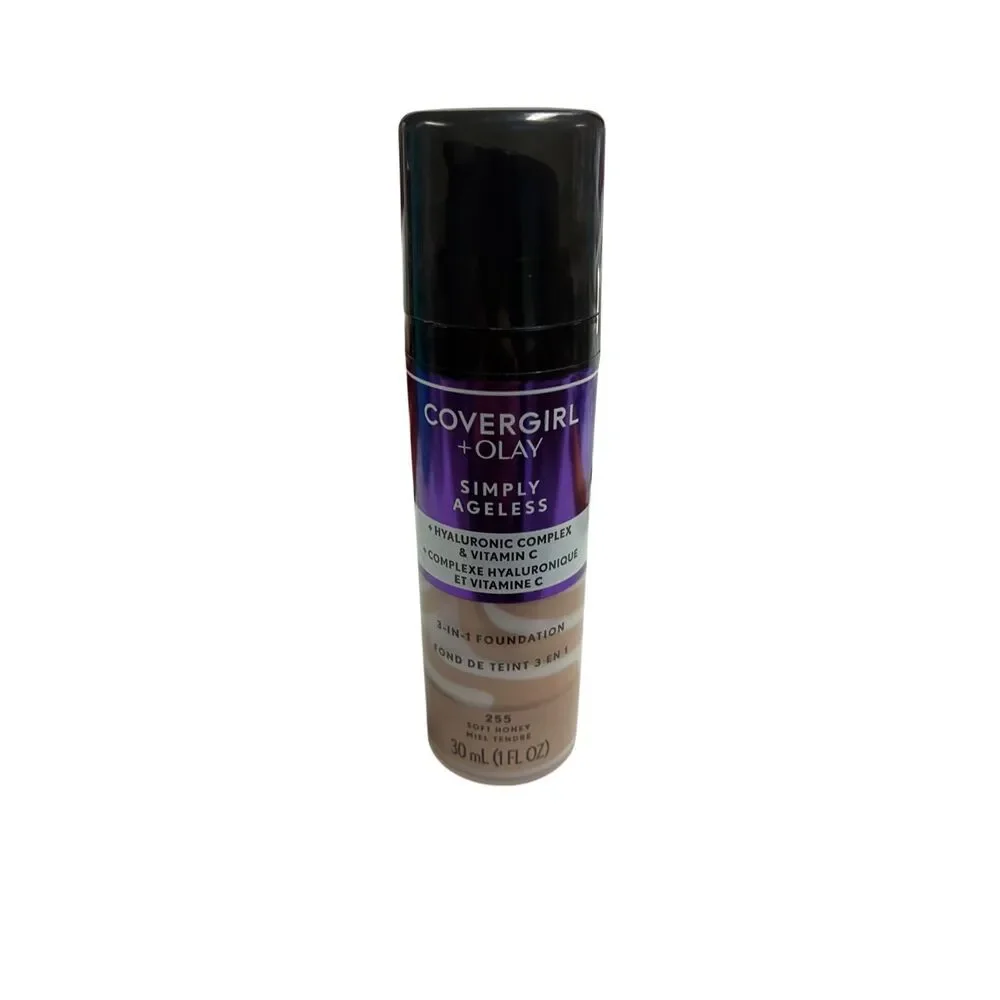 CoverGirl + Olay Simply‎ Ageless 3-in-1 Foundation 255 Soft Honey NEW